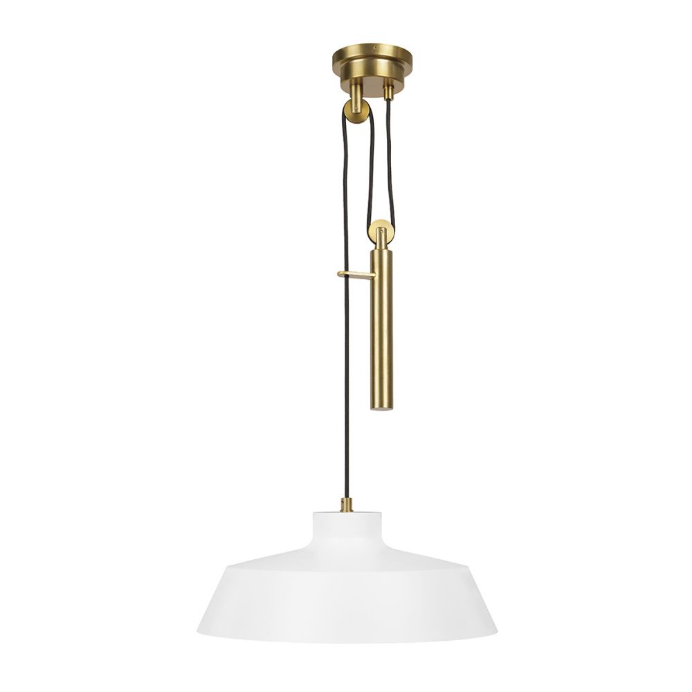 Подвесной светильник 43*43*21-366 см, E27*60W, Natural Concepts Feiss Candor PAIGNTON-B-SS, белый