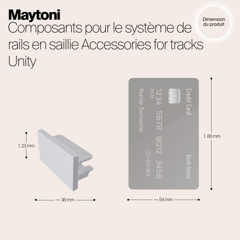 Заглушка Maytoni Track TRA001EC-11W, белый