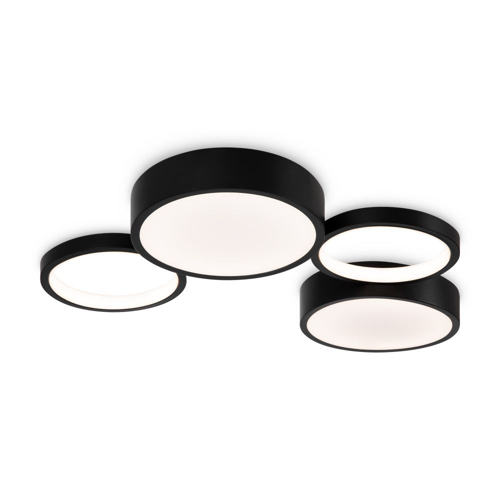 Светильник 60*37*-5 см, *LED*69W, Freya Молекула / Molecule FR6080CL-L92B, Черный