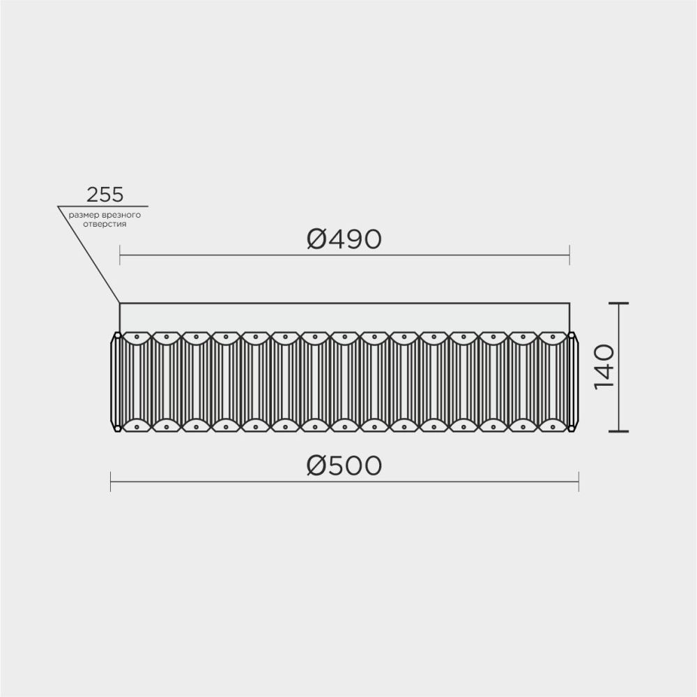 Потолочный светильник 50*50*0,0000 см, LED 55W, 3000 / 6000K, Золото MODELUX ML.2305.500