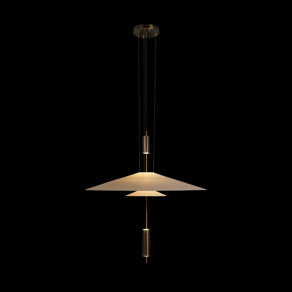 Подвесной светильник 68*83 см, 3*GU5.3*20W  LOFT IT Skylar 10244/A Brass латунь