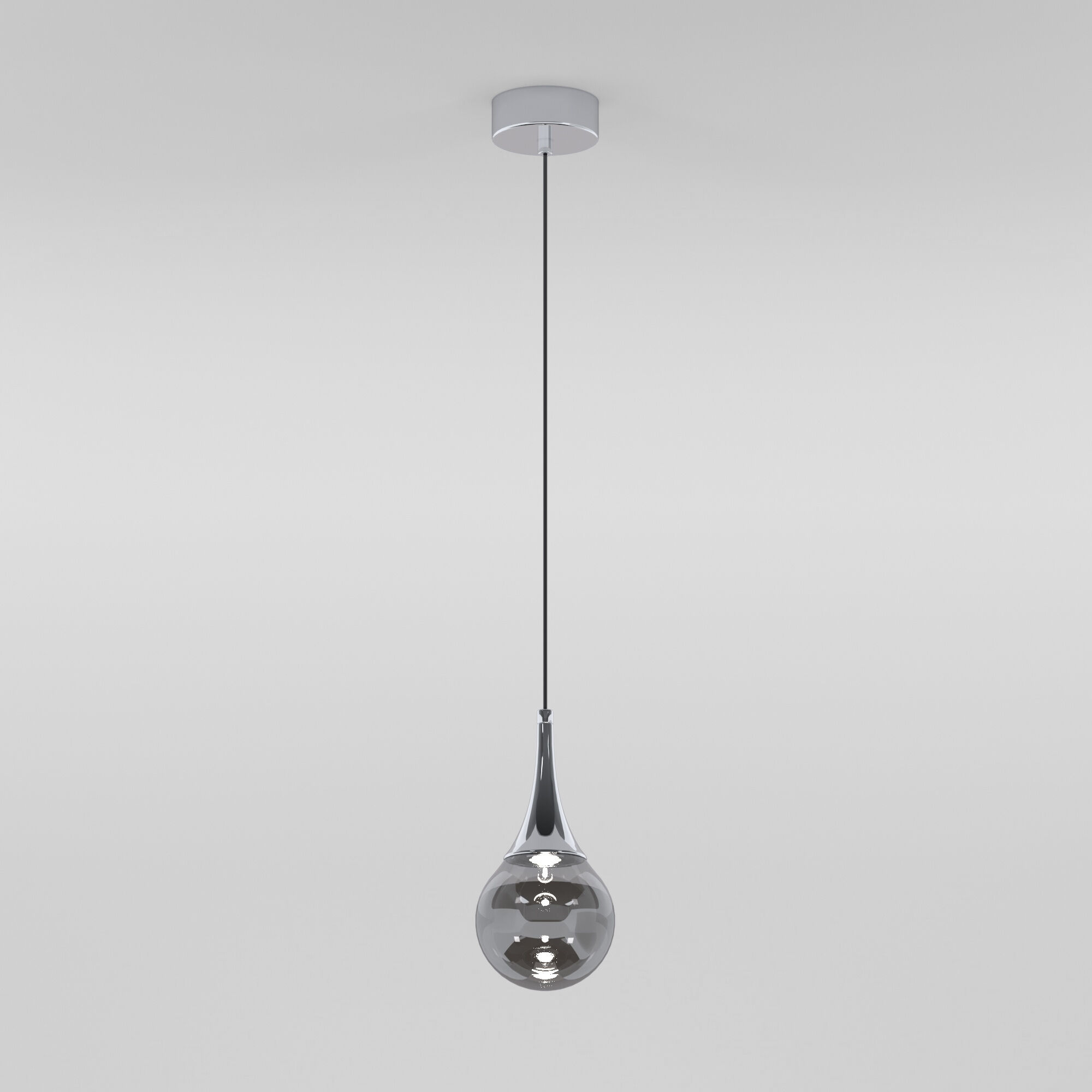 Подвесной светильник 10*10*150 см,  LED*5W, 4000 К, Eurosvet Adour 50256/1 LED дымчатый
