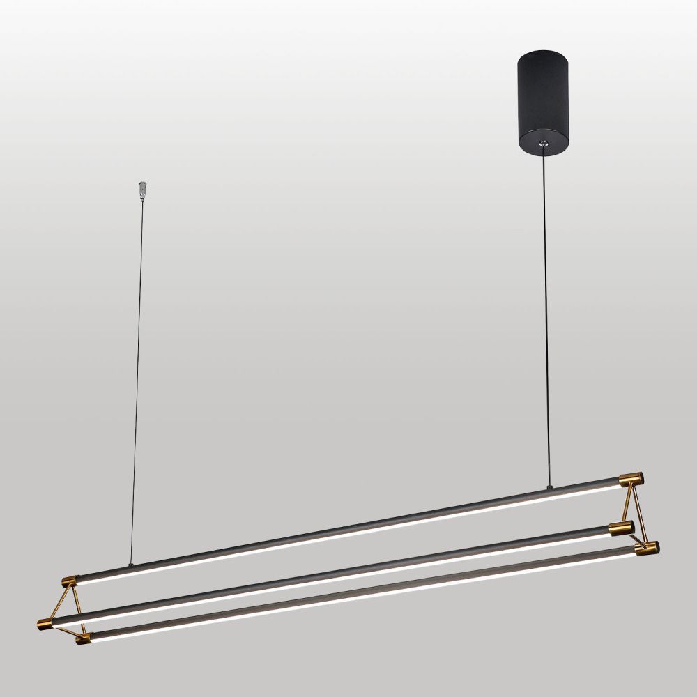Линейно-подвесной светильник *105*35-150 см, 1*LED*40W, 4000K, Lussole Hidalgo LSP-7439, черный