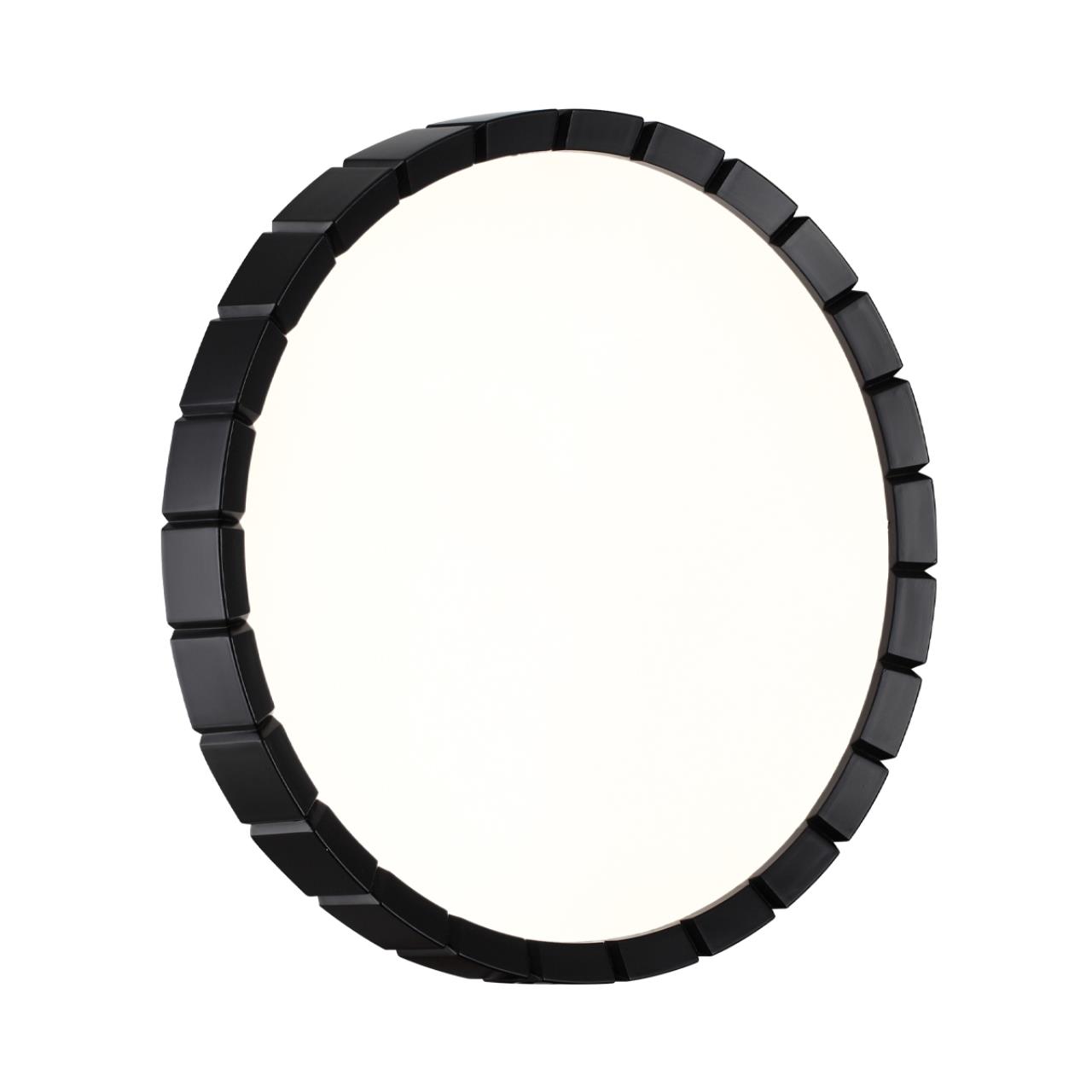 Cветильник 33,6*6,4 см, LED 30W, 4000 К, IP43, белый/черный, пластик Sonex Atabi Black, 7649/CL