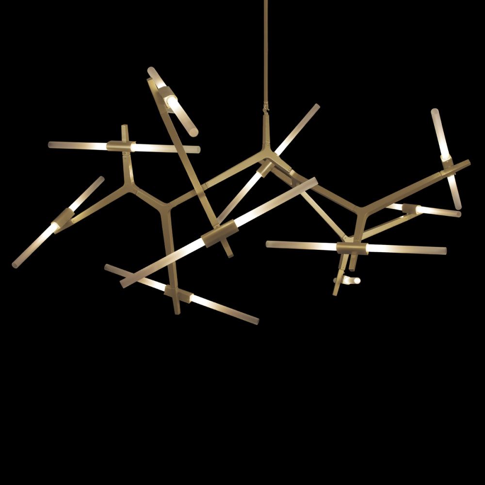 Подвесная люстра 200 см, Loft IT Agnes 10399/20 GD, золото