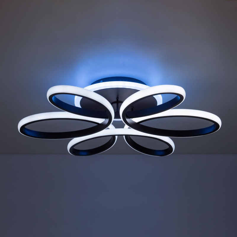 Светильник Citilux Сезар Смарт CL233A155E RGB, 80W LED, 3000-5500K, диаметр 59 см, коричневый
