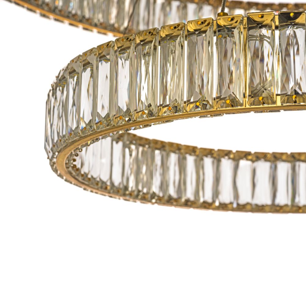 Подвесной светильник ** см, Led лента*LED*112W, 3000/6000K, Dio D`arte Caneva Caneva L 1.5.80+50.100 G, золотой