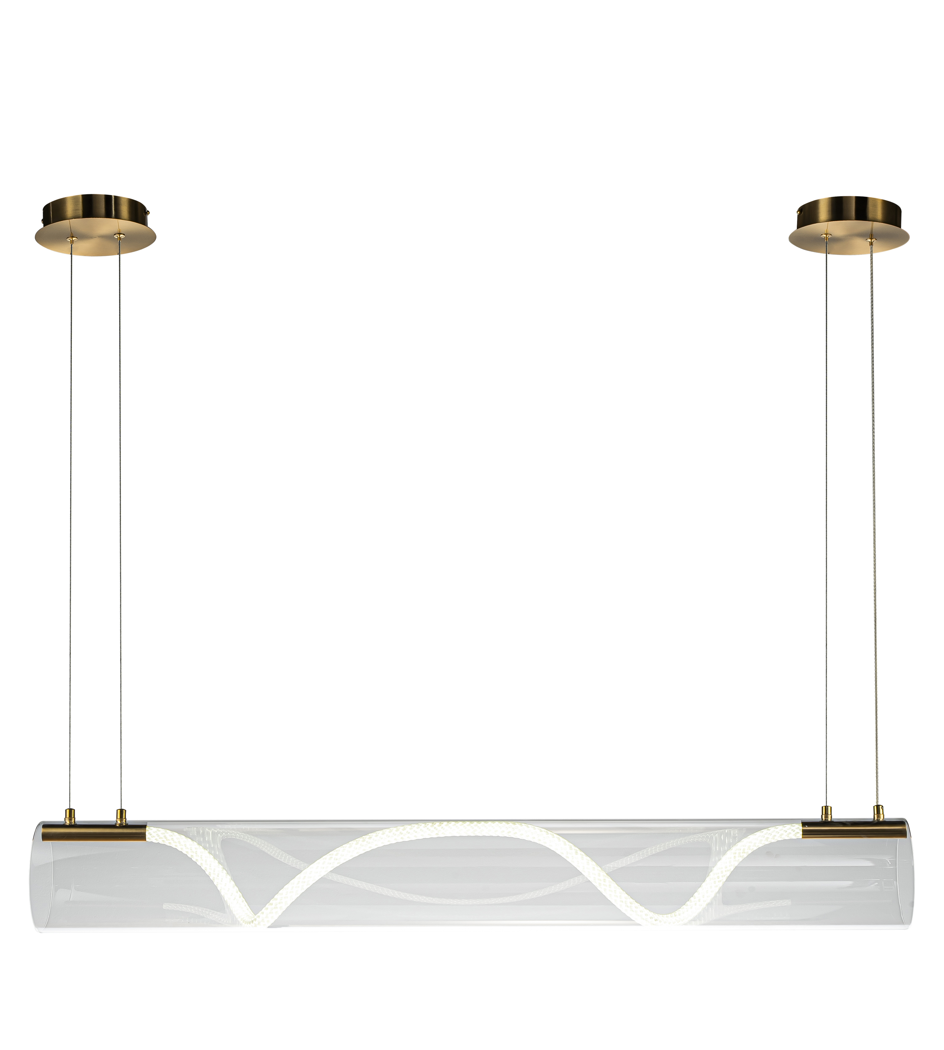 Люстра 1200*150-1200, LED, 40W 4000K NewRgy LED 17171-L1200 GD COPPER GOLD, Латунь/Золото