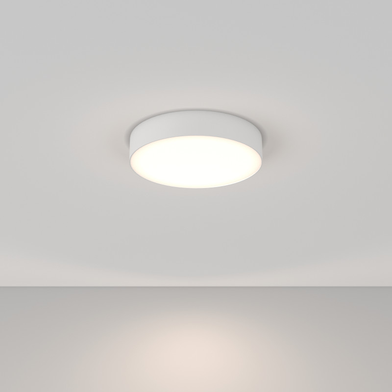 Накладной светильник 30*30*6 см, LED, 36W, 4000К, Maytoni Technical Zon C032CL-36W4K-RD-W белый