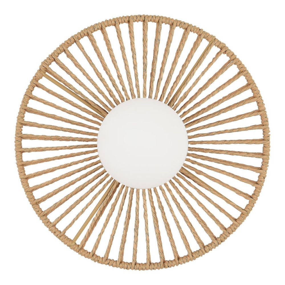 Настенный светильник 23 см, Evoluce Loom SLE6022-601-01, черный-ротанг