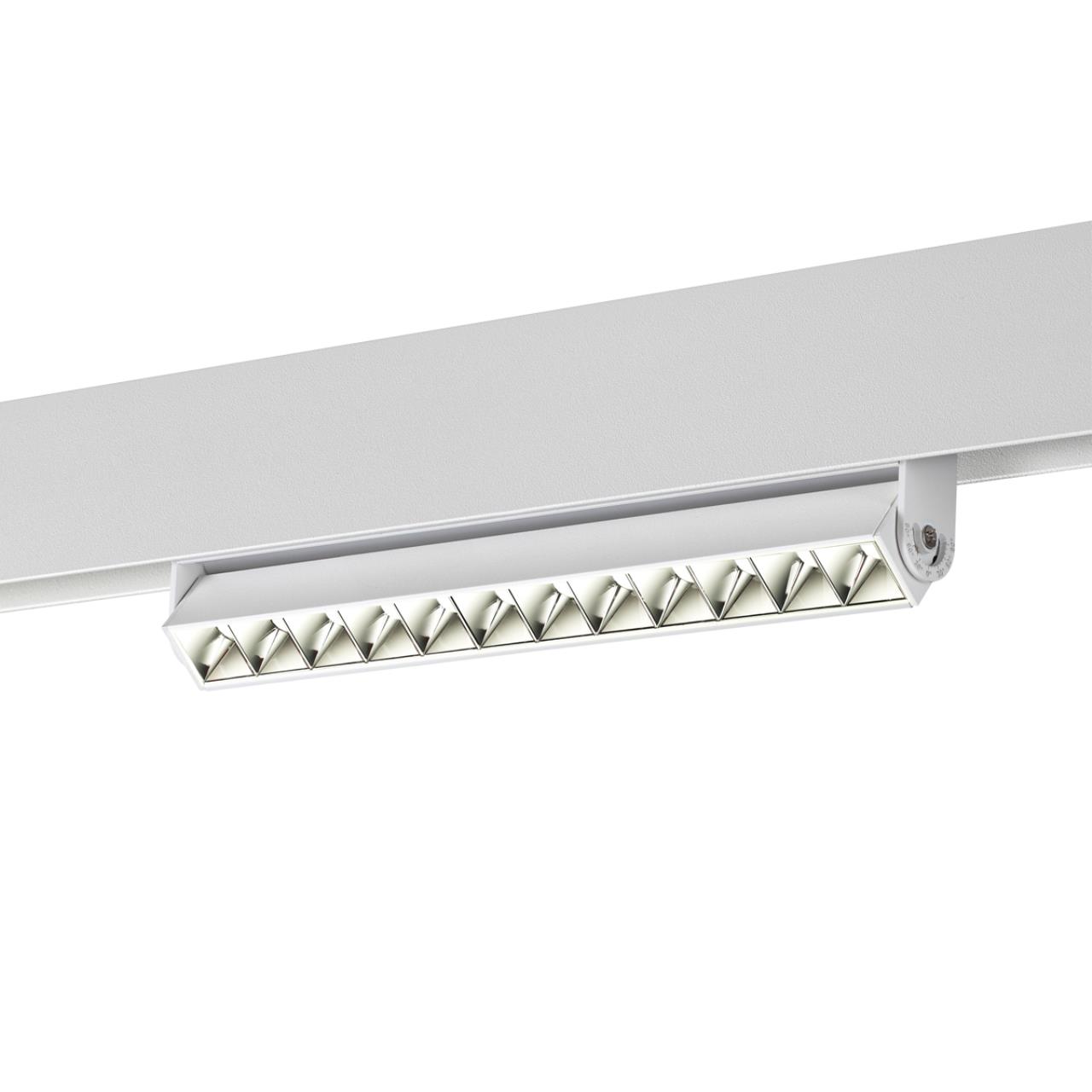 Трековый светильник для низковольтного шинопровода LED Novotech Flum 358542, 12W LED, 4000K, белый