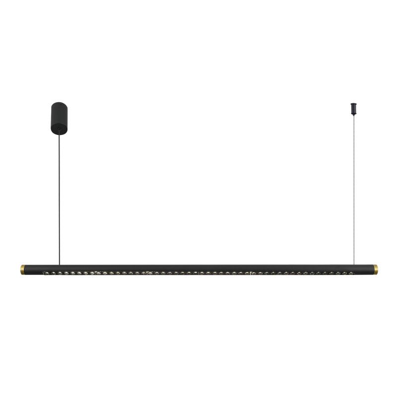 Линейный светильник 100*10*-120 см, 1*LED, 20W, 4000K, ST-Luce Parilla SL6238.403.01, черный