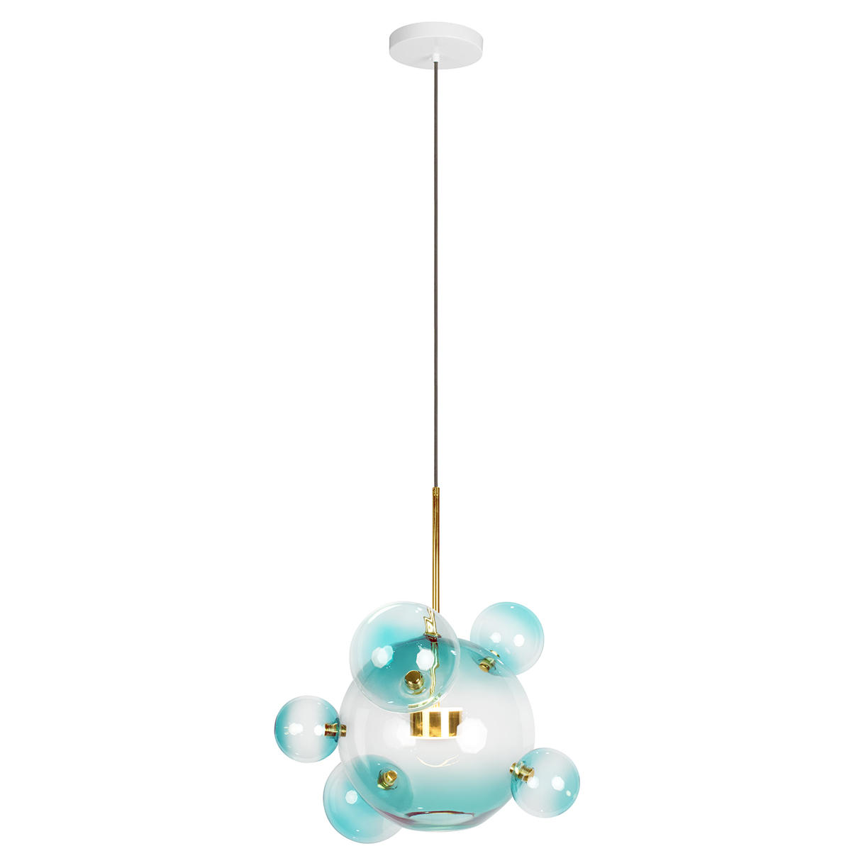 Подвесной светильник 46*68 см, 1*LED*10W LOFT IT Bolle 2027-P6 Blue золото