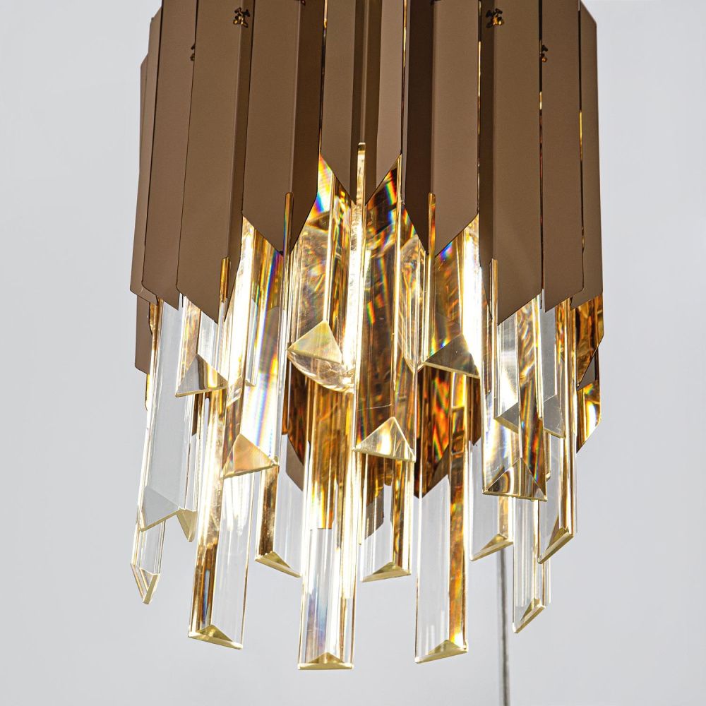 Подвесная люстра 75*20*130 см, Е 27 3x60W, Золото MODELUX ML.20208.3R GD