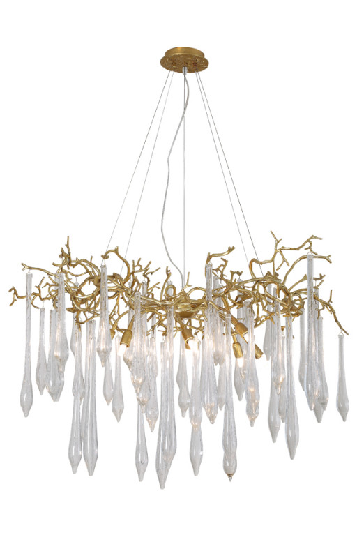 Люстра 100 см, Crystal Lux REINA SP8 D1000 GOLD PEARL Золото