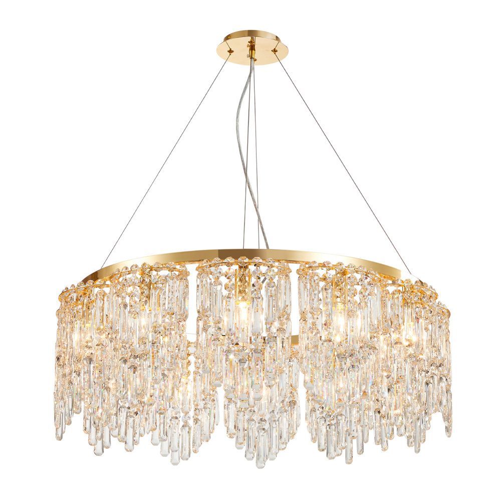 Люстра *80*80-130 см, 12*E14*40W, Favourite Diadem 4724-12P, золотой