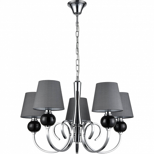 Подвесная люстра Vele Luce Percy VL1973L05 хром, диаметр 66 см