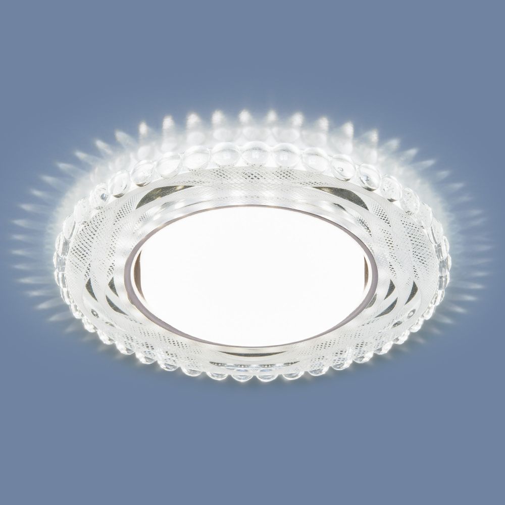 Встраиваемый светильник Elektrostandard 3036 GX53 SL/WH, зеркальный-белый