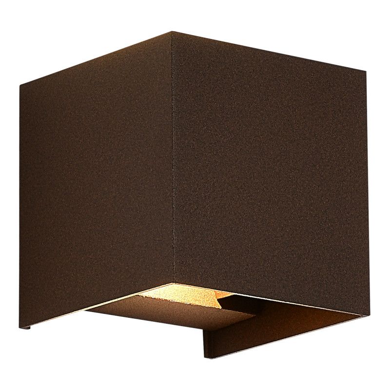 Светильник настенный 10*10*10 см, *LED*10W, 3000K, ST-Luce BRIK SL9513.601.01, коричневый