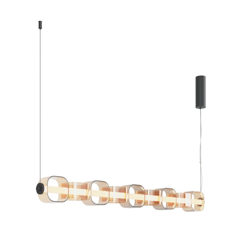 Подвесной светильник 12*18*330 см, LED*22W, 3000K, Maytoni Ritmo MOD381PL-L45B3K, черный
