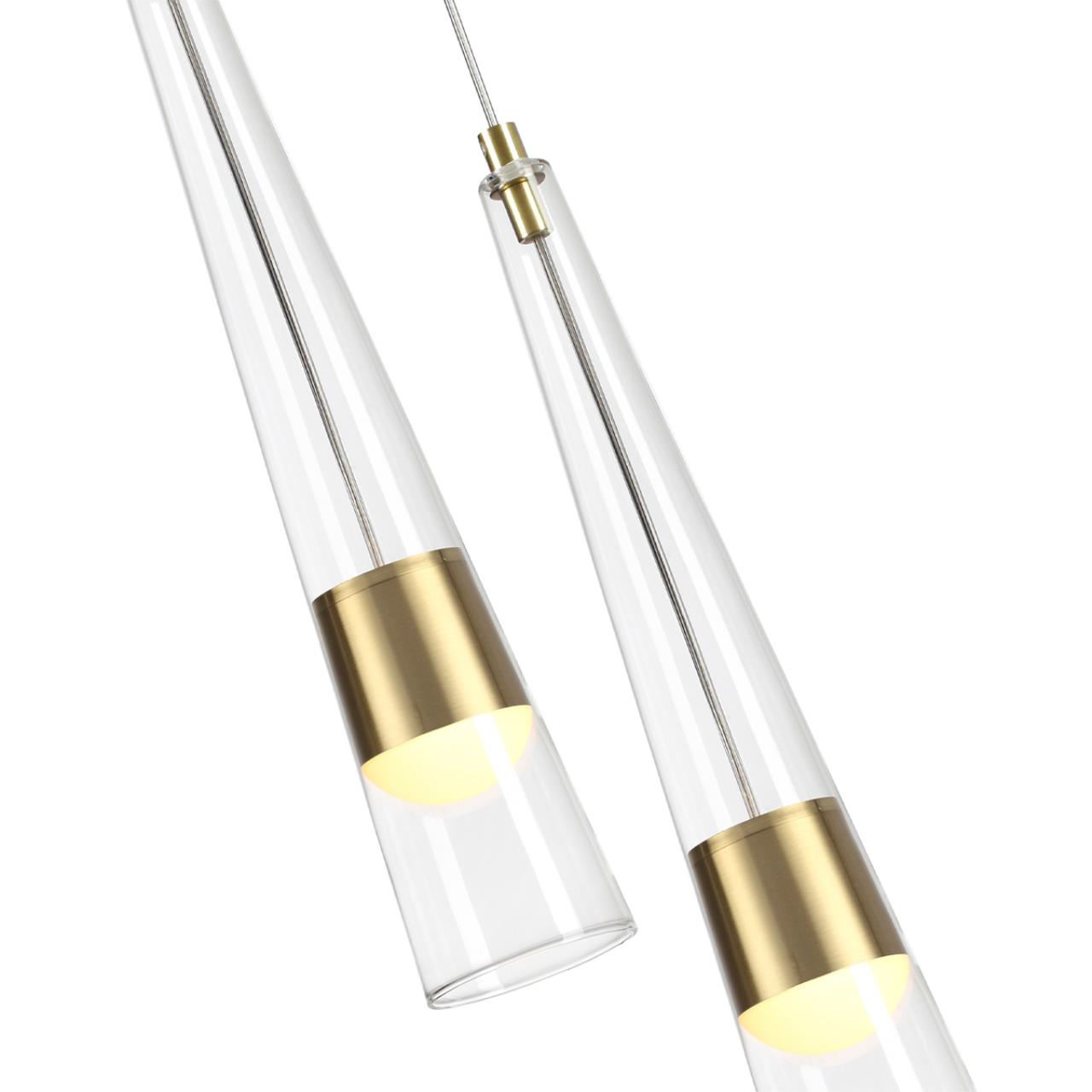 Бра 16*100 см,  LED*W, 3000 К, Odeon Light Lump, золотой 5043/24WL