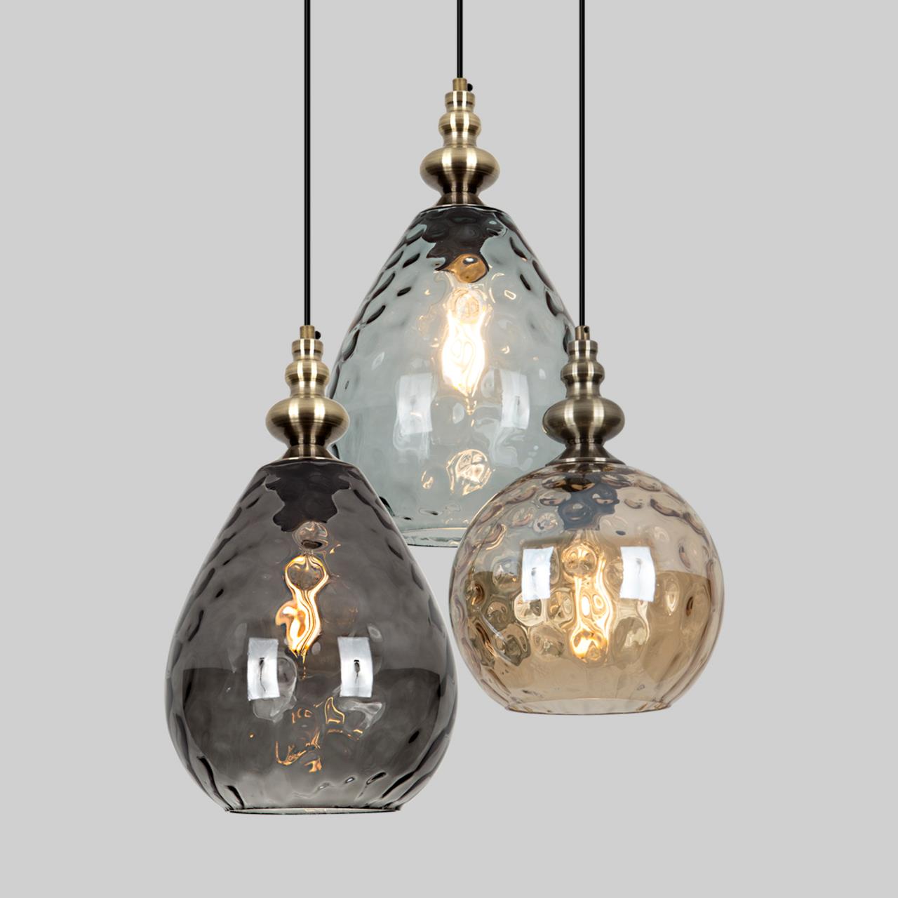 Подвесной светильник 45*45*160 см, Е 27 3x60W, Черный, Латунь MODEMODERN MD.1183.450