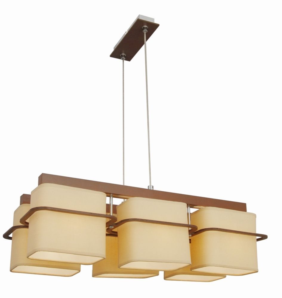 Люстра L640 x W305 x H1035, мм, 6*40W (240W), BROWN+CH (Коричневый+Хром) Sfera Sveta 85564/6PA BR+CH