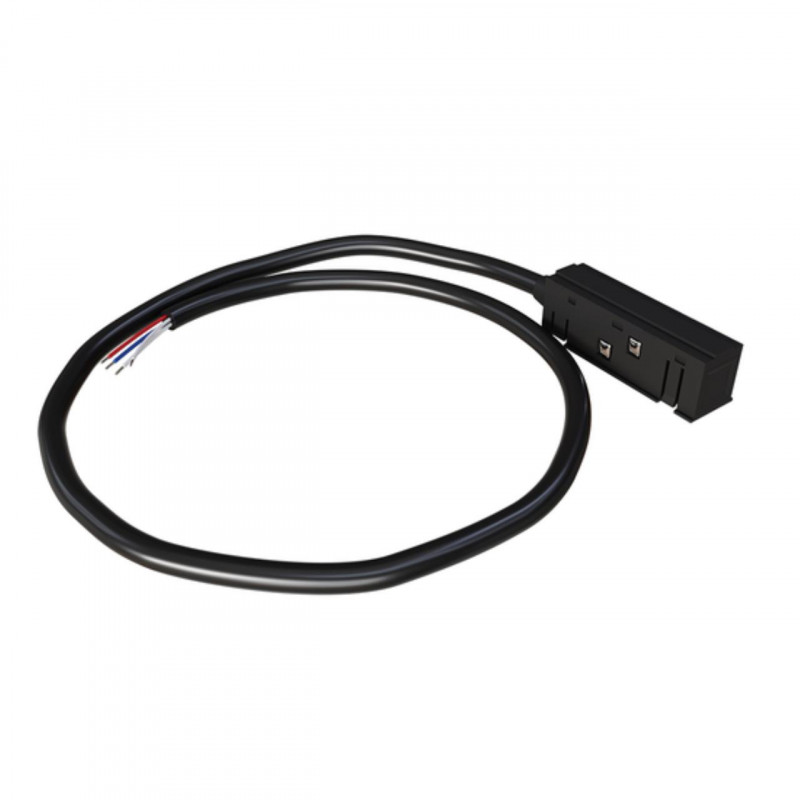 Коннектор-токопровод для шинопровода 6*19 см, Arte lamp Linea-accessories Черный A481106