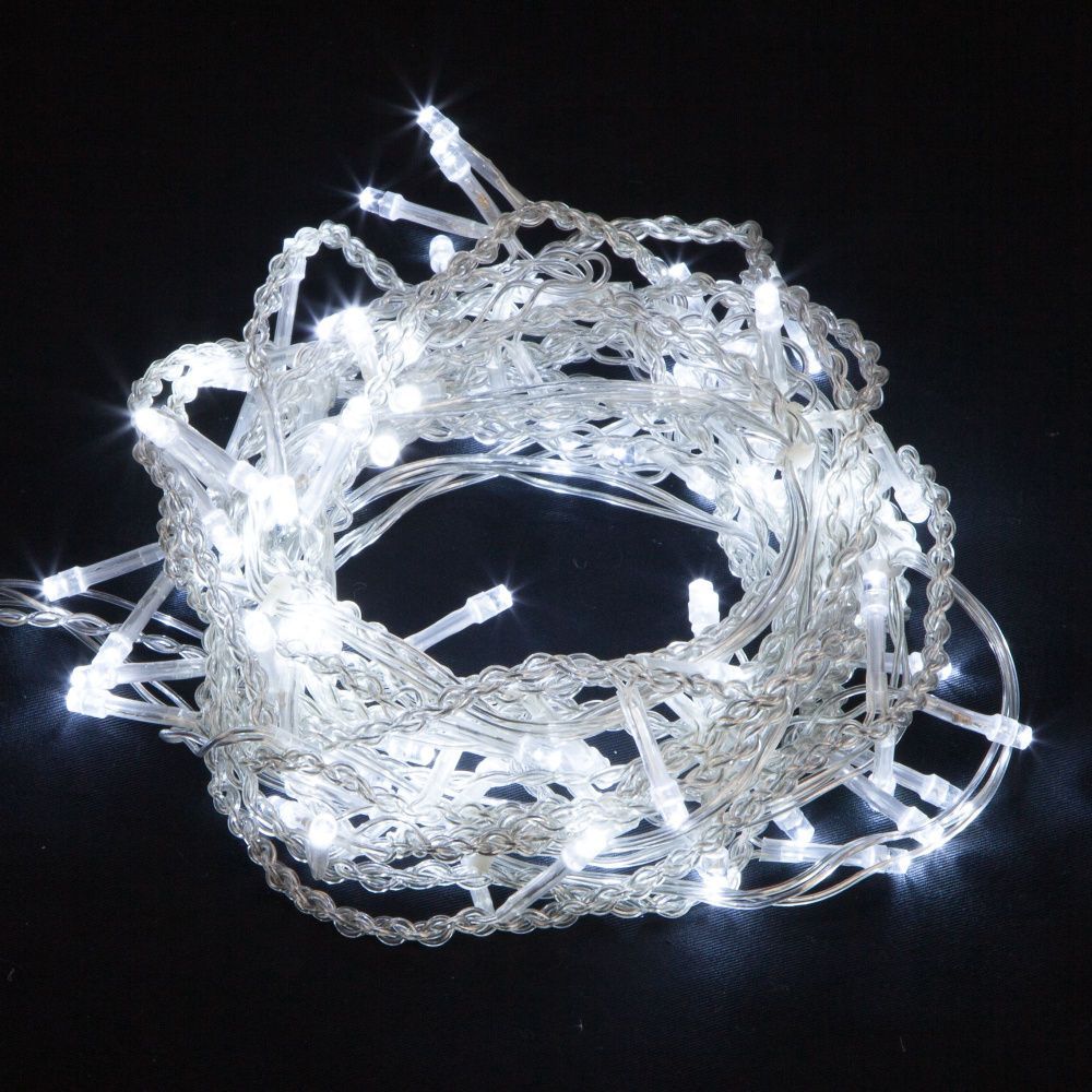 ПОДАРОК ПРИ ЗАКАЗЕ ОТ 20 000 руб, стоимость 500 руб - Новогодняя гирлянда занавес белый 1,5*1м