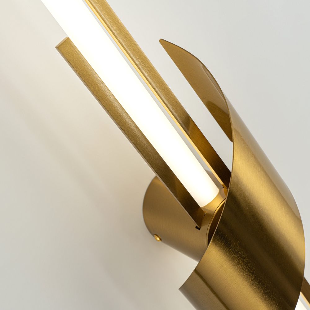 Бра 12*11*-85,5 см, *LED*6W, 4200K, Modelux  ML.655.850 BS, Латунь