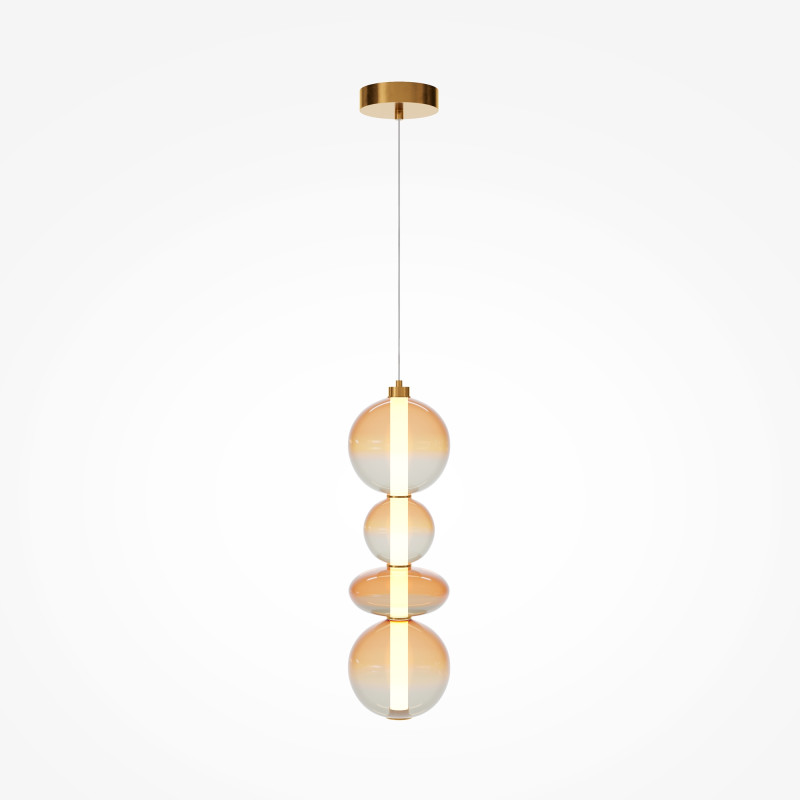 Подвесной светильник 20*20*387 см, LED, 36W, 3000К, Maytoni Futuro MOD307PL-L36BS3K латунный