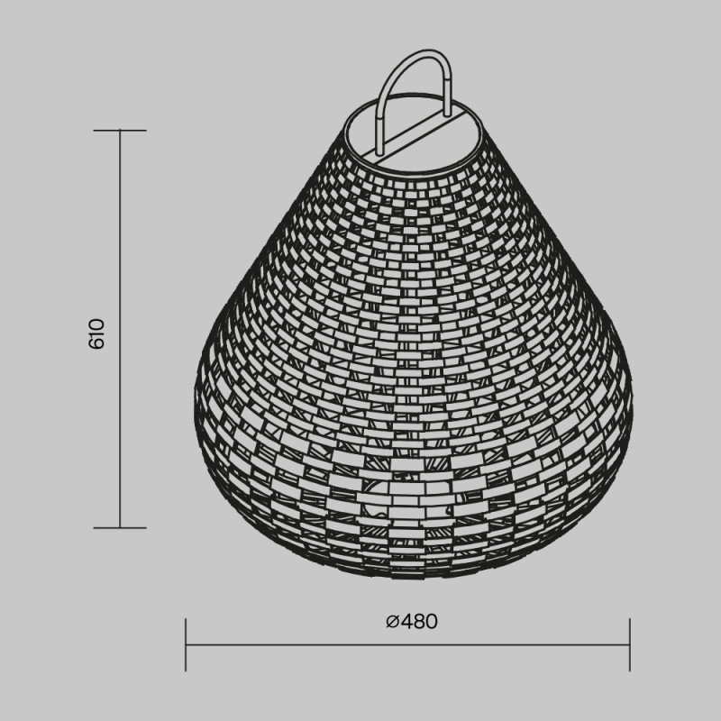 Садово-парковый светильник 48*61 см, LED, 5W, 3000К, Maytoni Plet OSL599FL-L5B3K1 черный