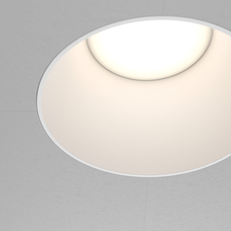 Светильник 14 см, Maytoni Downlight Share DL051-01-GU10-RD-W, белый