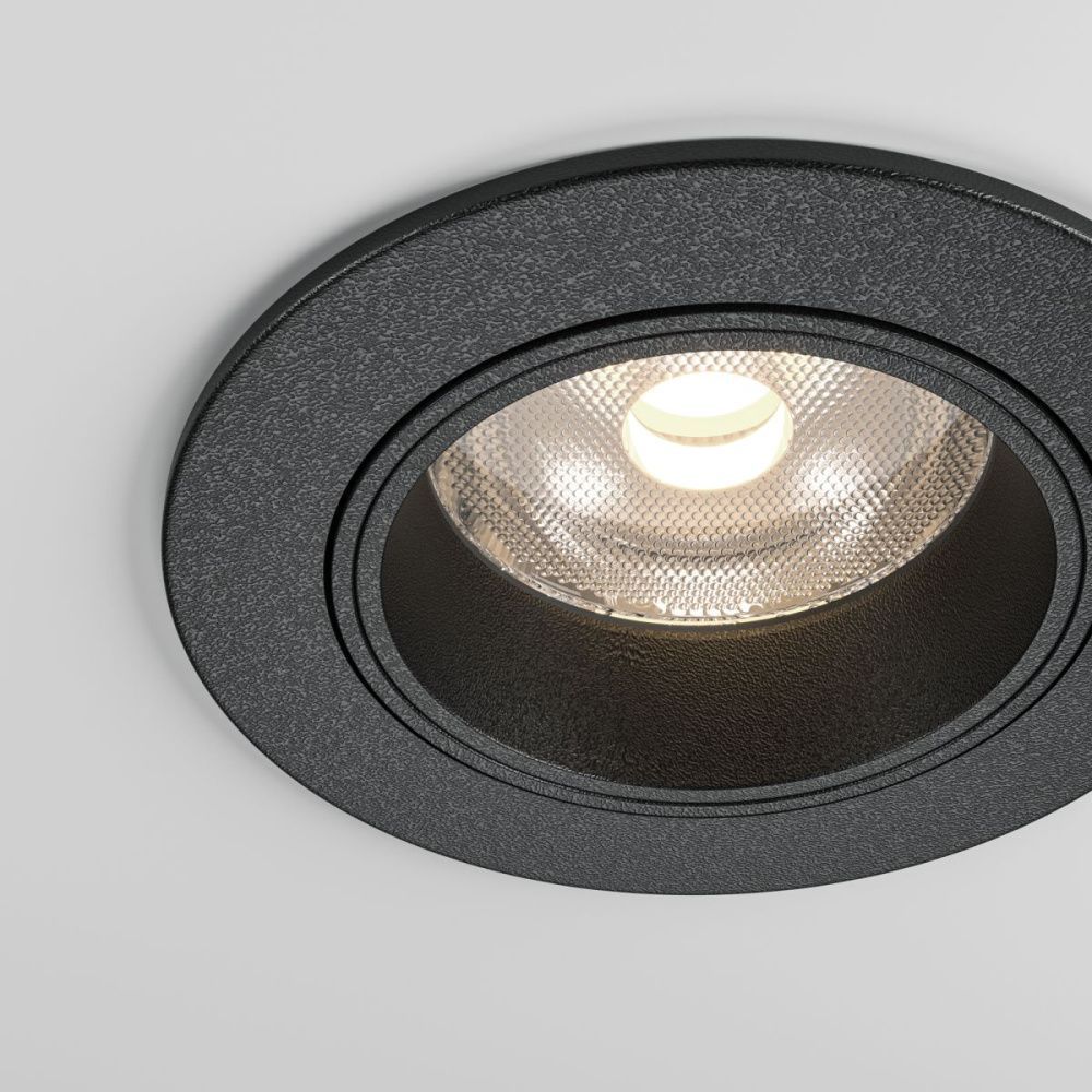 Встраиваемый спот 7,5 см, 12W, 4000K, Maytoni Technical Focus Led Technical DL125-L12-4K-B, черный