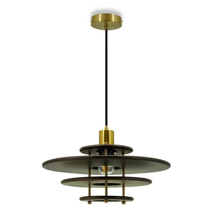 Светильник подвесной *25,5-200 см, 1*E27*7W, Lightera Simarron LE106L-35N, золотой