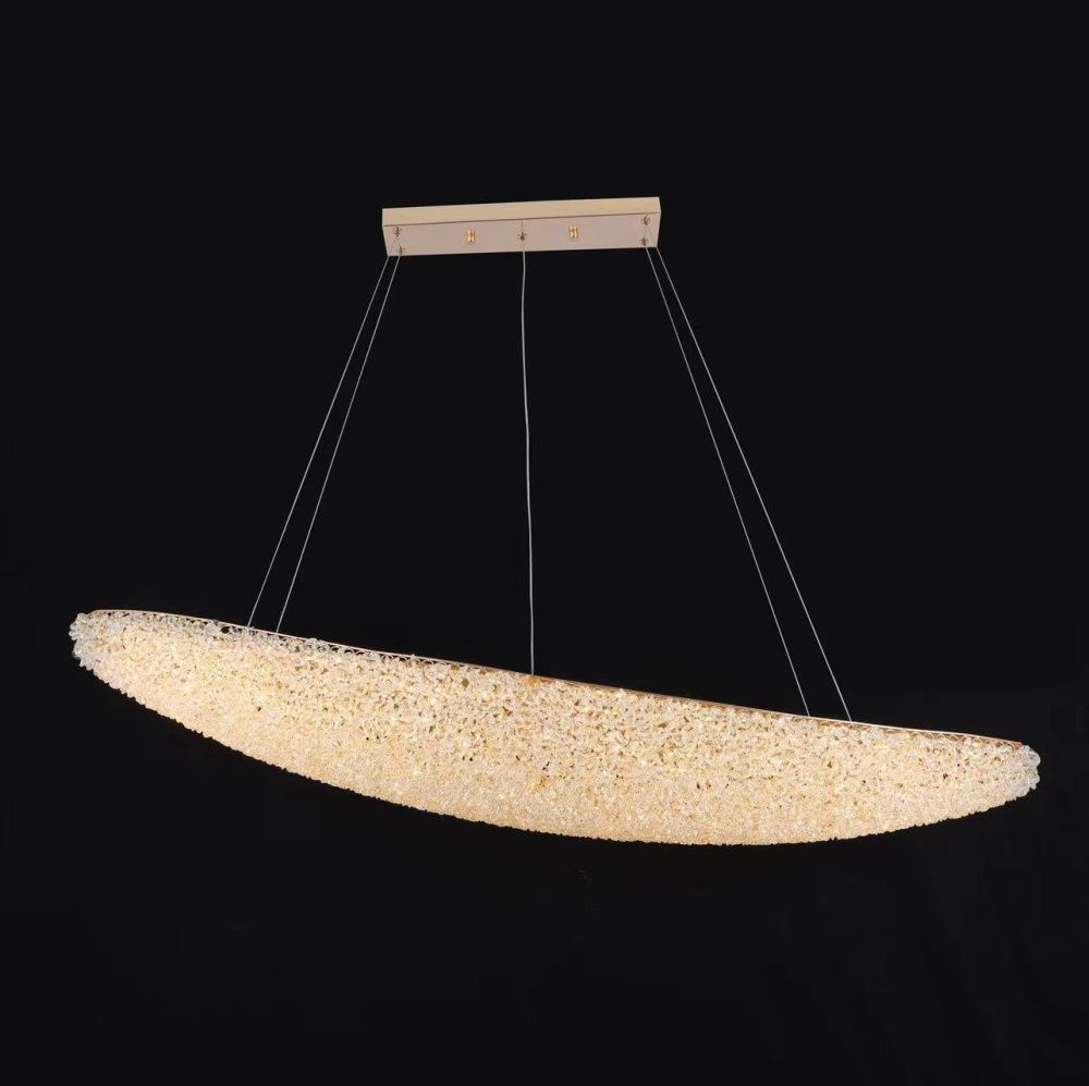 Люстра NE148-1200, L1200*230 LED, 145W, 3000/4000/6000K, Alva Donna, Золото