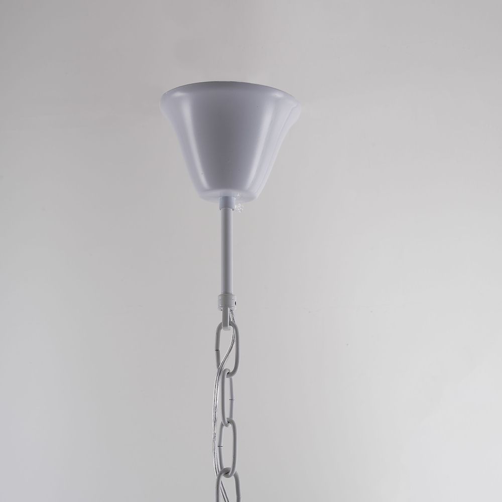 Люстра Anselme White Wood Large Chandelier 50*50*70 см, 5*E14*40W, ImperiumLoft 40.1934-0, Белый
