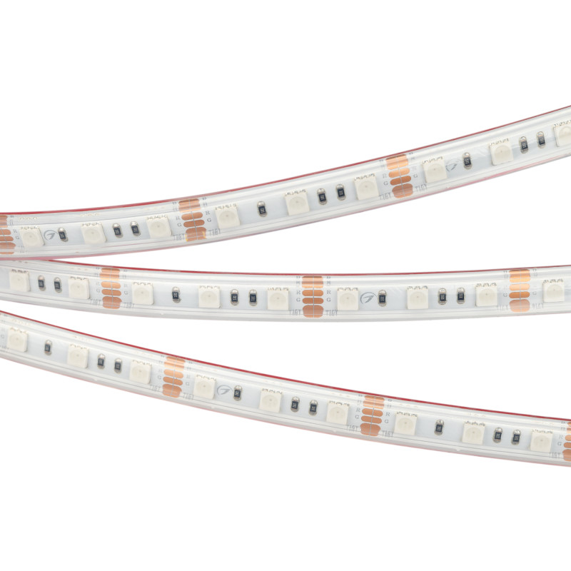 Лента герметичная RTW-PS-B60-12mm 12V RGB (14.4 W/m, IP67, 5060, 5m) (Arlight, 14.4 Вт/м, IP67) 021402(2). Цена указана за 5 метров. Продается кратно 5 метрам.