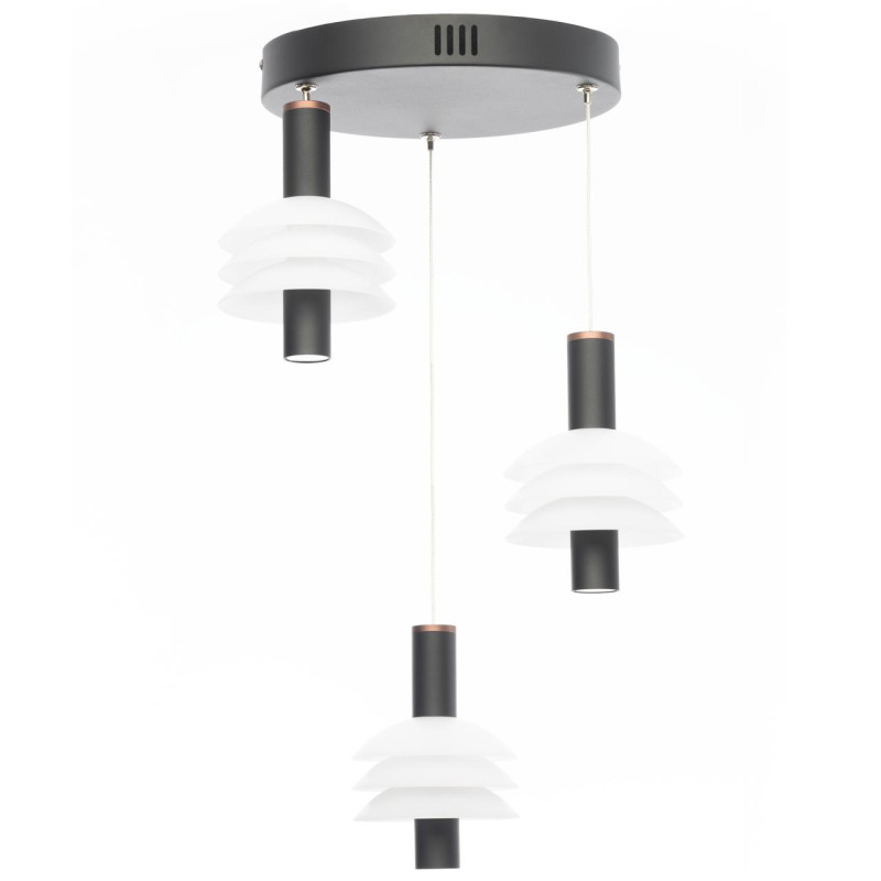 Светильник подвесной 35*185 см LED*16 W, 4000 К Citilux Майя Черный CL202031