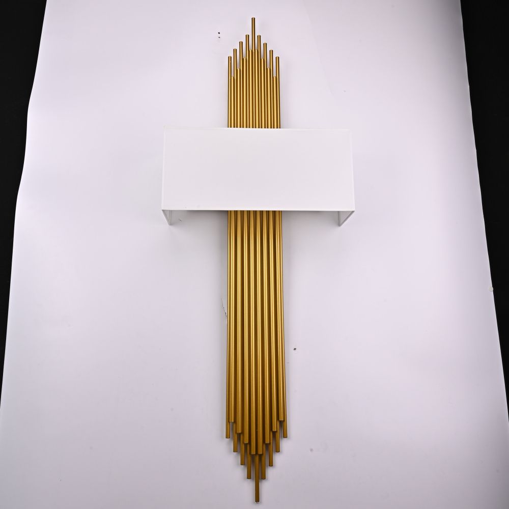 Бра Sohne CG 90-0009 FIORE White H120 W43 40*40*120 см, 2*E14*40W, 3000K, ImperiumLoft 44.27, Золотистый