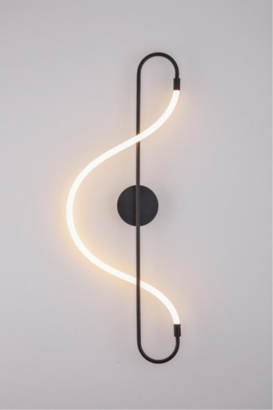 Бра 30*16 см, 1*LED*13W, 3000К, Arte lamp Klimt Черный A2850AP-13BK