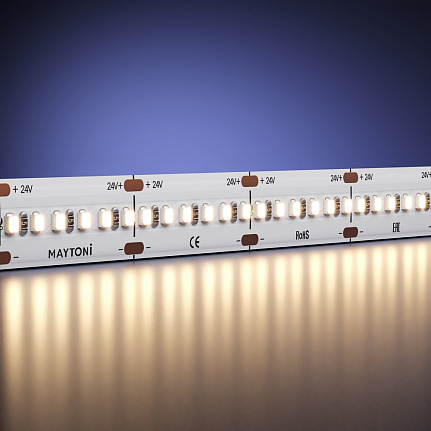 Светодиодная лента Ultra 24В 2216 21,5Вт/м 3000К 5м IP20 201063 Maytoni  Led Strip, цена за метр, отгружается по  5 м