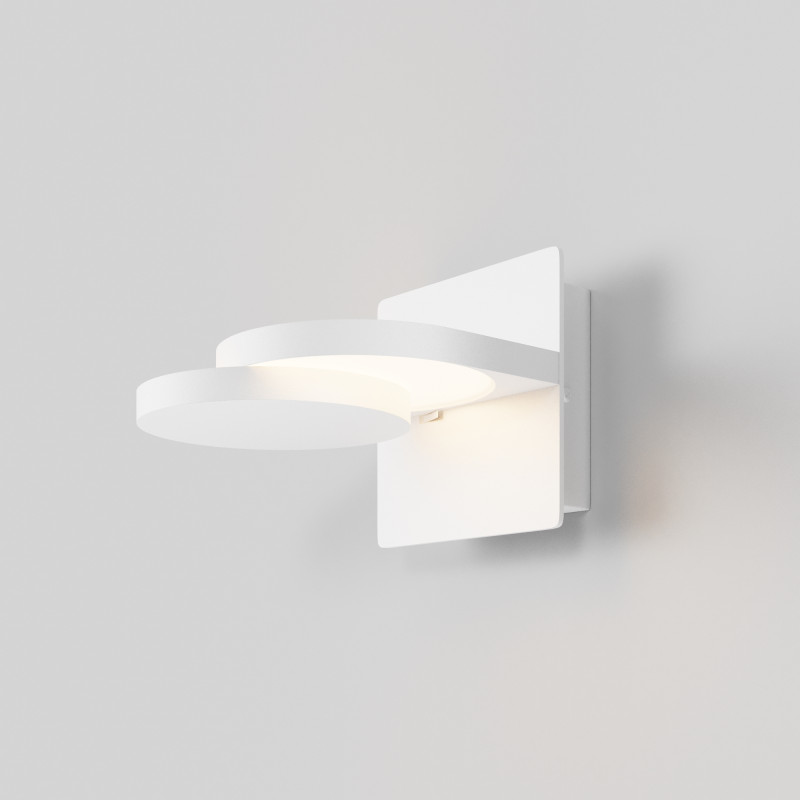 Бра 18,2*18*12 см, LED, 3000К, Maytoni Flap MOD354WL-L12W3K белый
