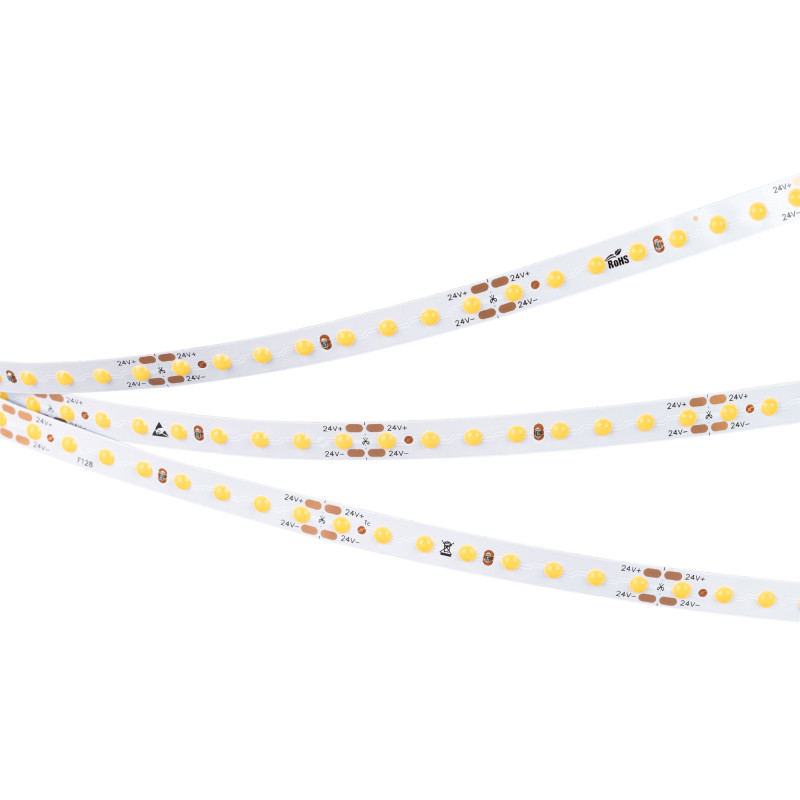 Лента DOT-X128-8mm 24V Warm3000 (11 W/m, IP20, 5m) (Arlight, Открытый) 040235. Цена указана за 5 метров. Продается кратно 5 метрам.