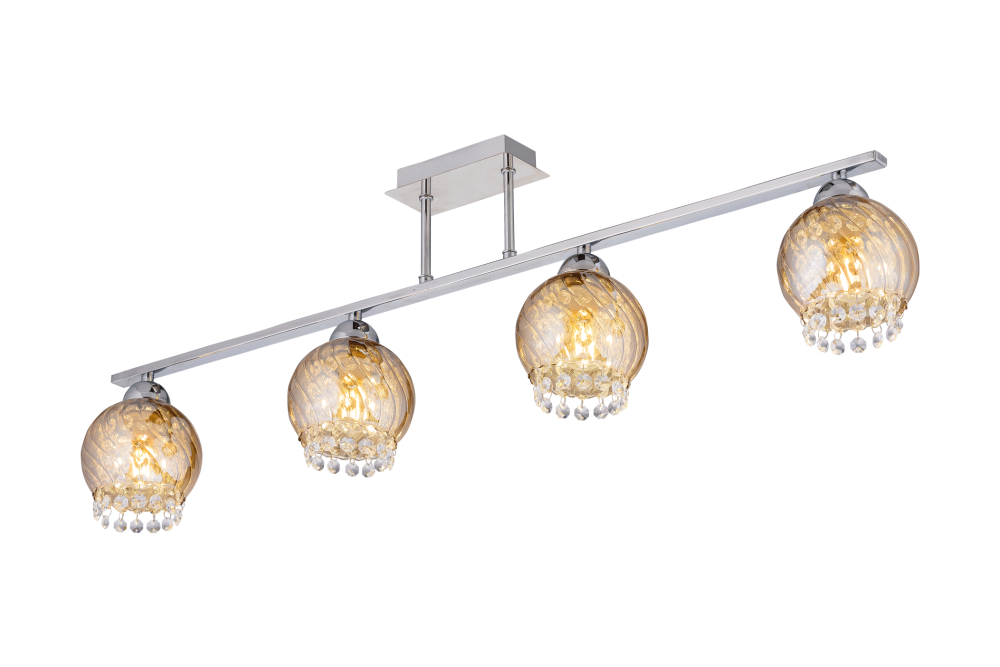 Люстра L930 x W120 x H280, мм, 4*40W (160W), CHROME (Хром) Sfera Sveta 85694/4C CHROME