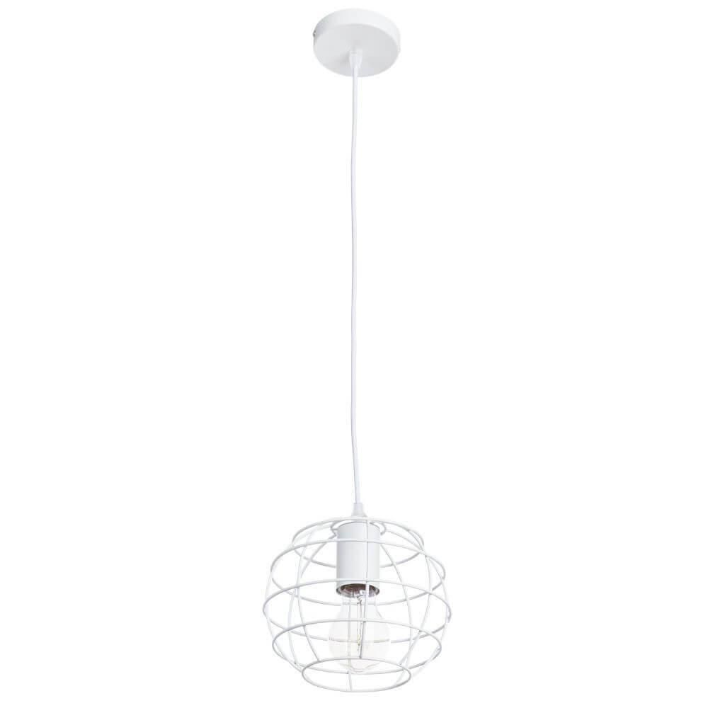 Подвесной светильник Arte Lamp A1110SP-1WH белый, диаметр 18 см