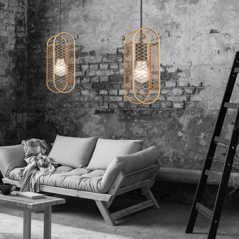 Подвесной светильник  10*149 см, 1*E27 черный, золото Vele Luce City VL6344P01