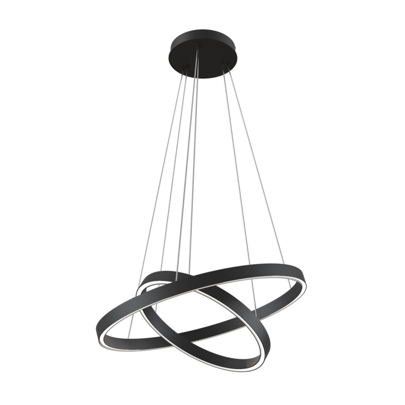 Подвесная люстра 60*60*134 см, LED, 57W, 3000К-4000К, Maytoni Rim MOD058PL-L55BK черный