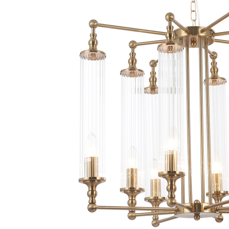 Светильник 65 см, Crystal Lux TOMAS SP8 D650 BRASS, латунь
