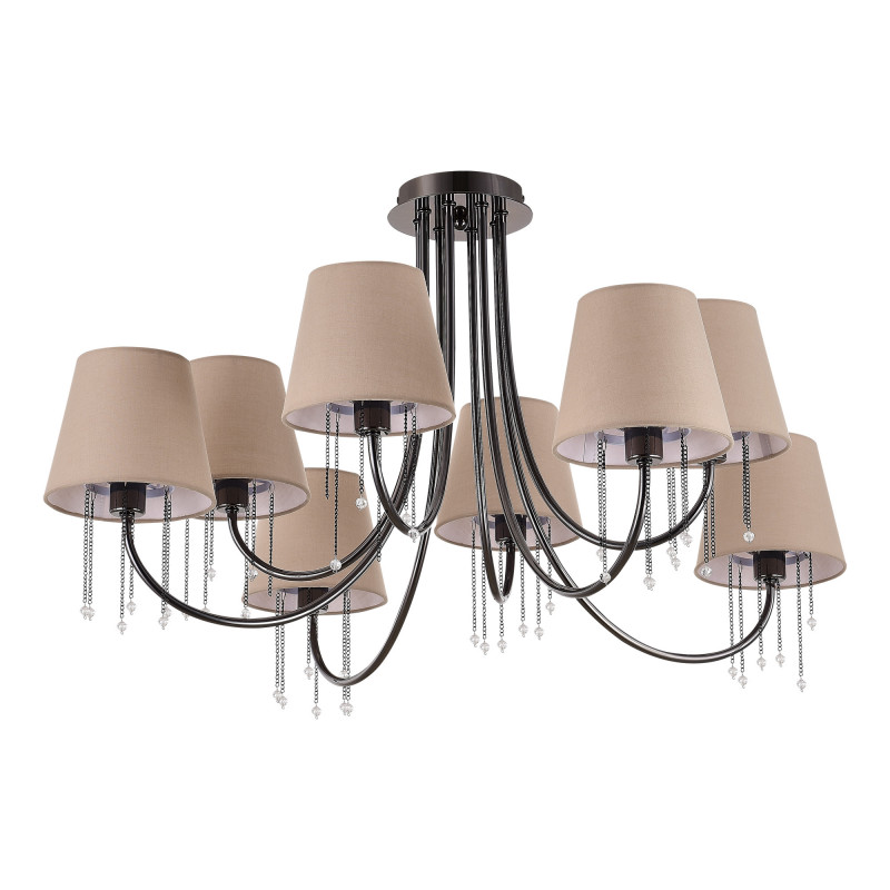 Люстра потолочная Evoluce Alluria SLE1118-802-08 Черный хром